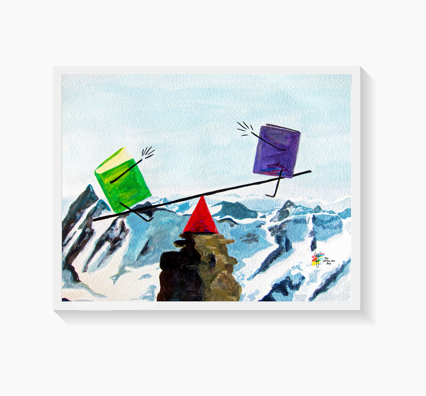 Accountant Art Print Balance the Books by The Office Art Guy