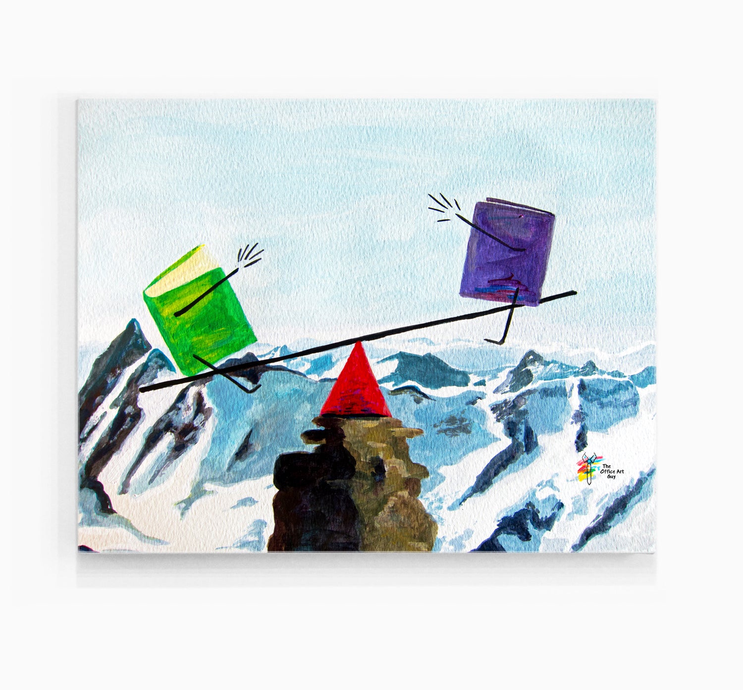 Accountant Canvas Art Balance the Books by The Office Art Guy