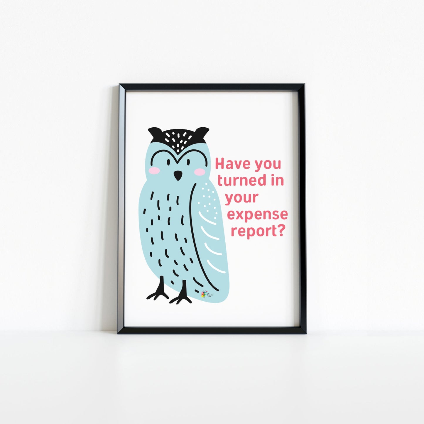 Funny Office Art Owl Expense Report