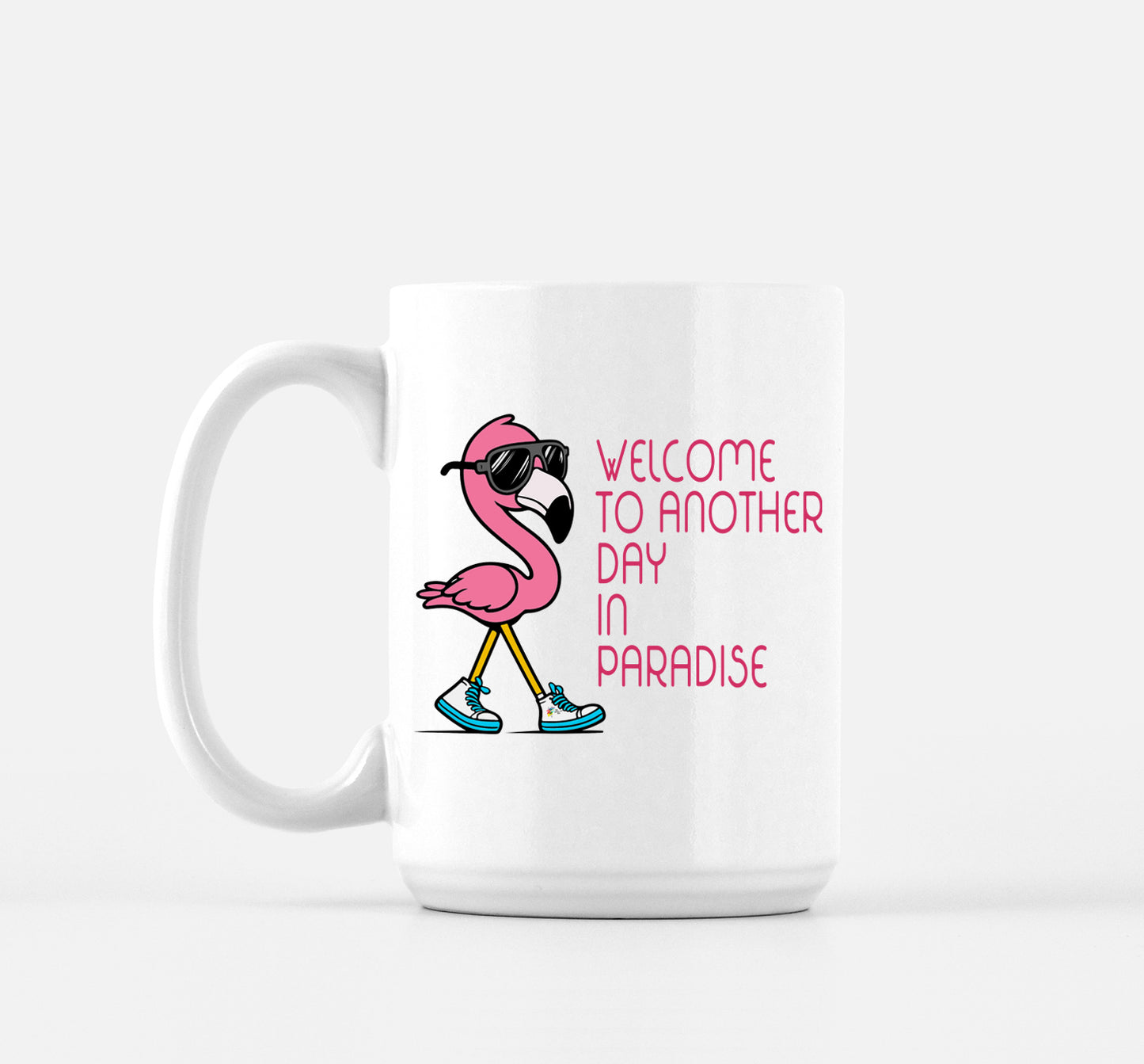 Funny Work Mug Beach Theme Flamingo