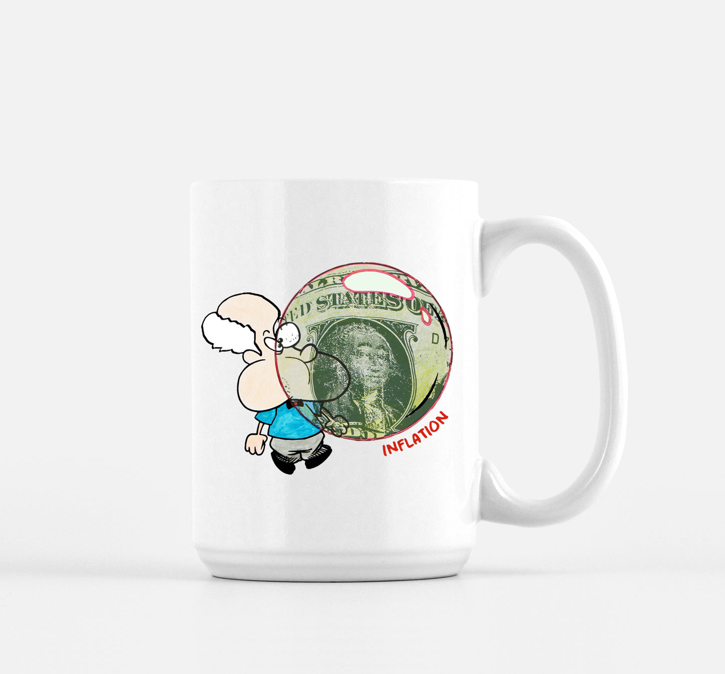 Funny Finance Mug Inflation and Deflation