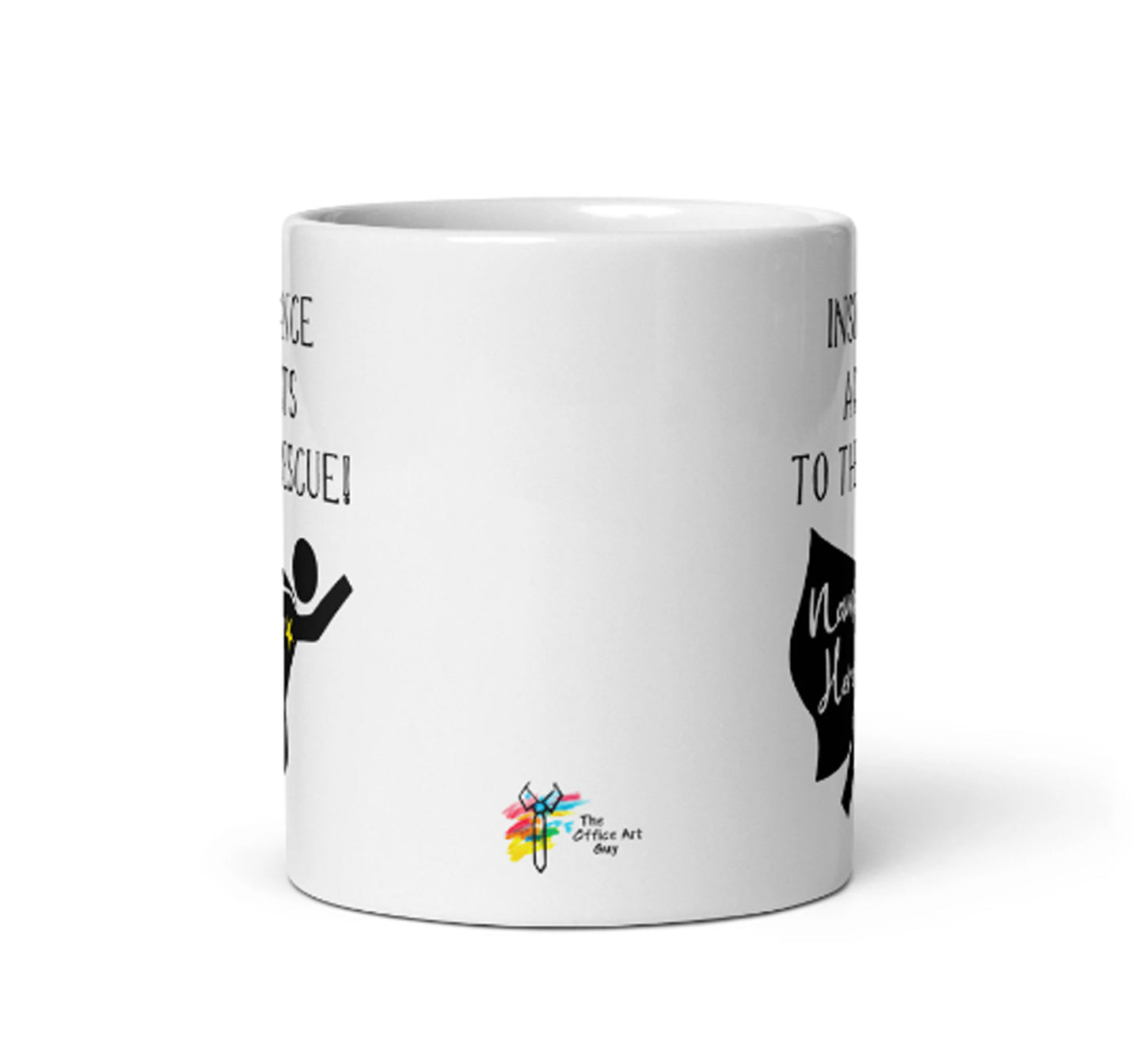 Insurance Agents Mug Personalized Gift Superhero Design