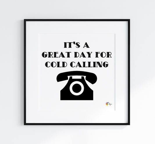 Sales Office Art Print Cold Call