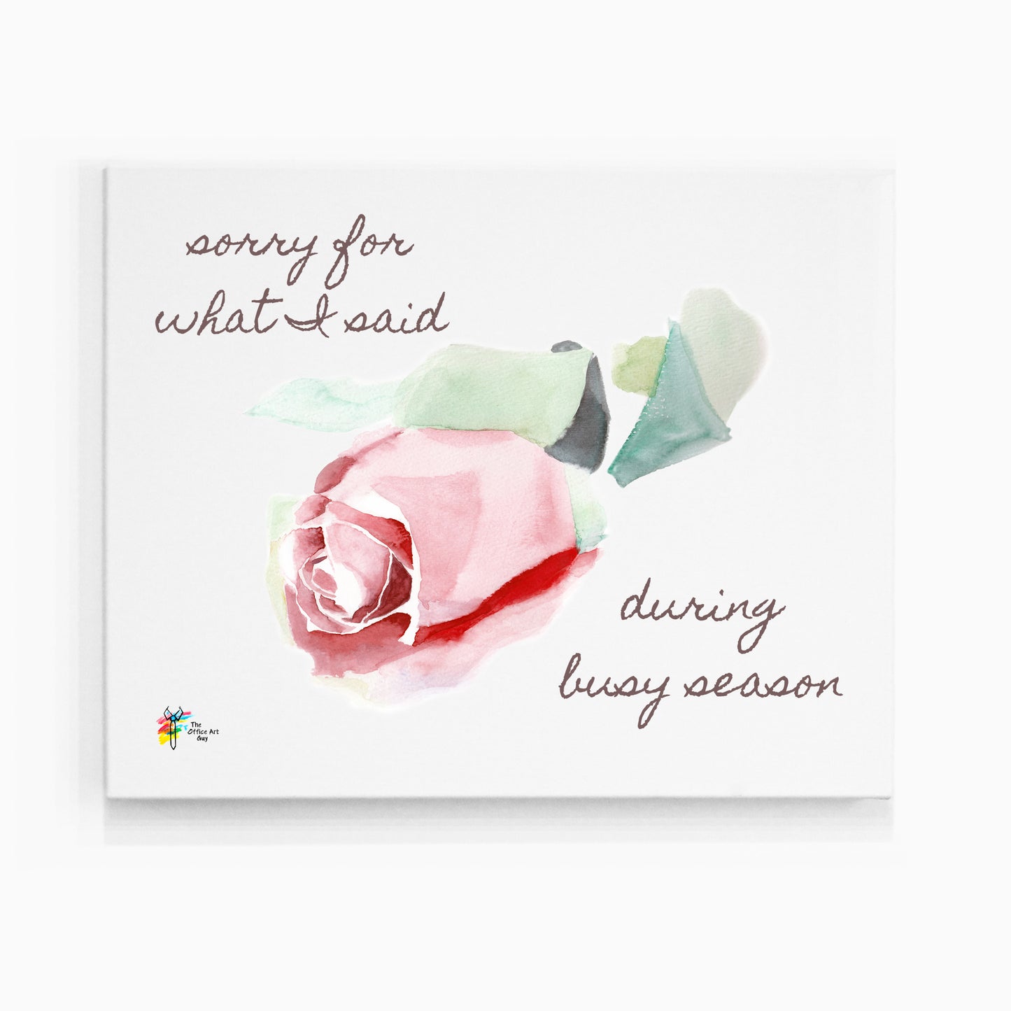 Accounting Art for Busy Season, Canvas Print, by The Office Art Guy