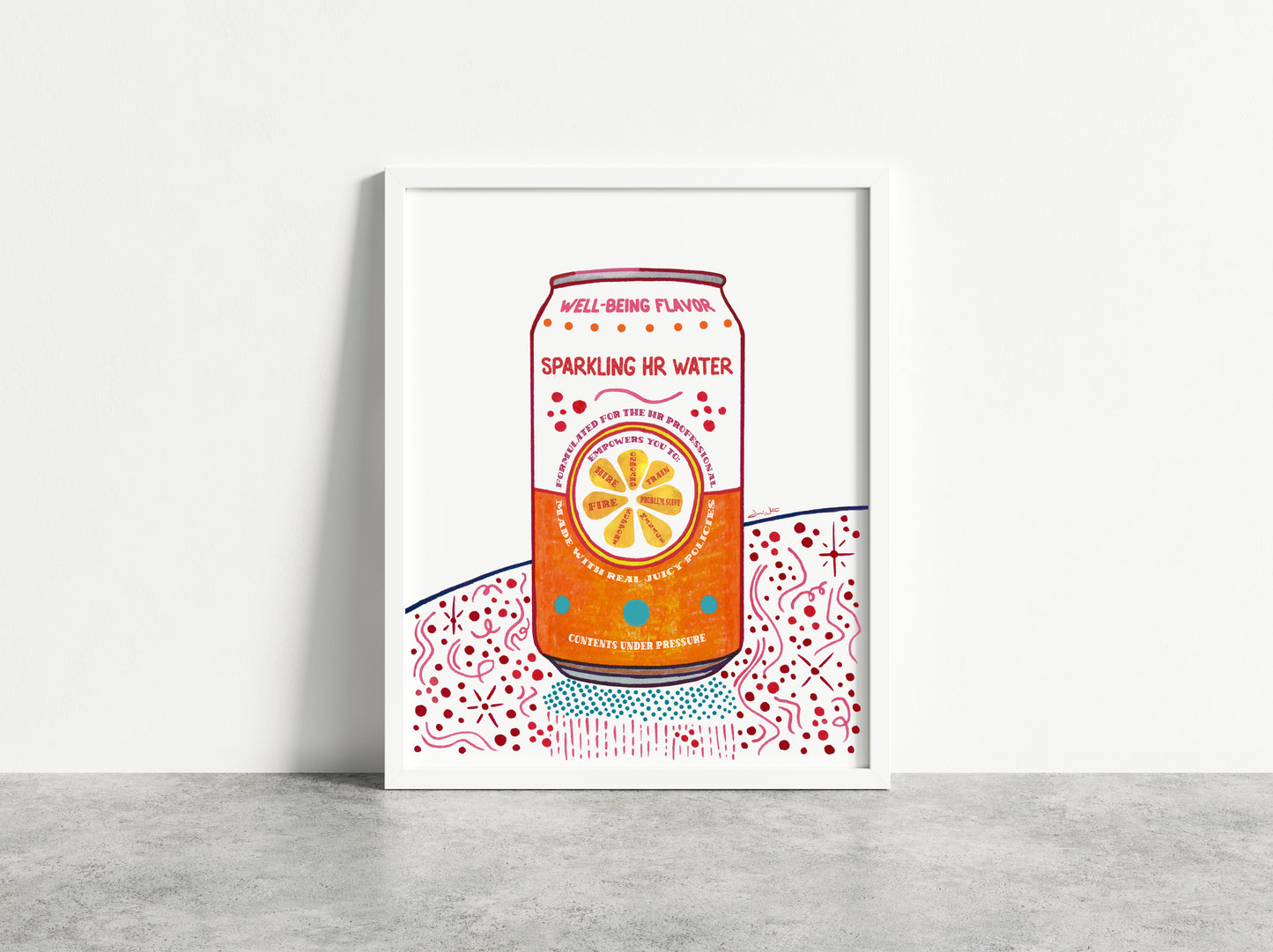 Human Resources Art - Sparkling HR Water