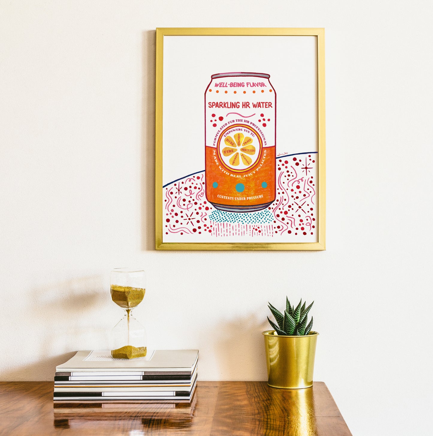 Human Resources Art - Sparkling HR Water