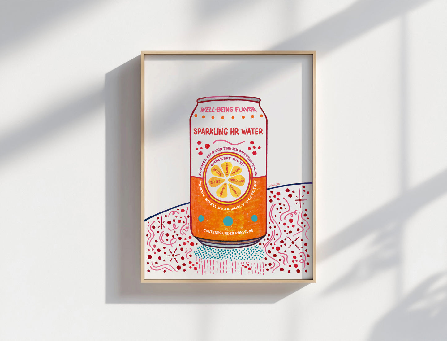 Human Resources Art - Sparkling HR Water