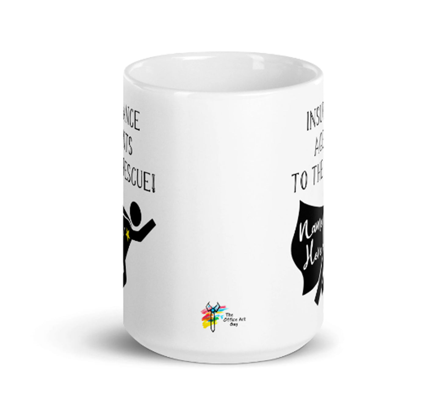 Insurance Agents Mug Personalized Gift Superhero Design
