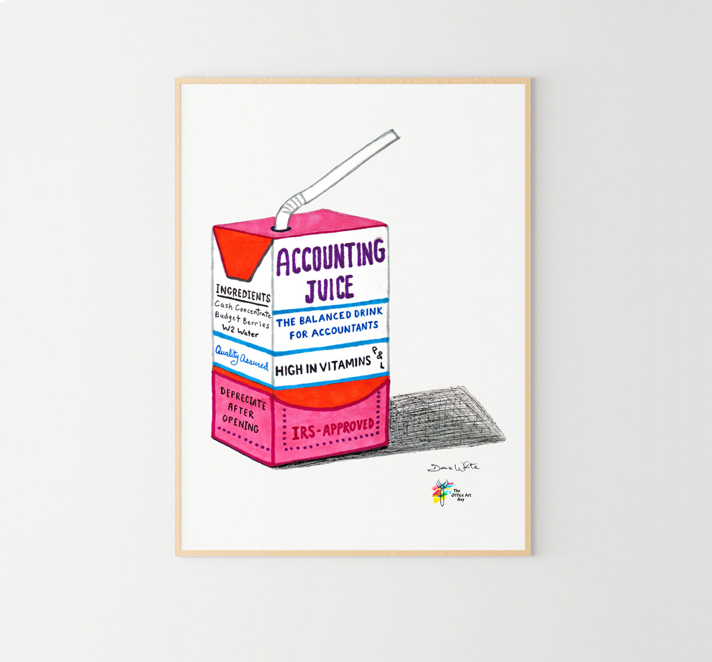 Accountant Art Accounting Juice Print