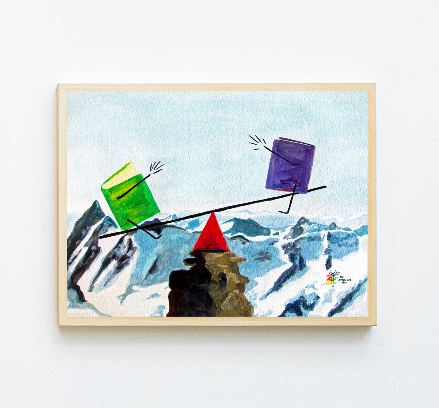 Accounting Art Print Balance the Books by The Office Art Guy