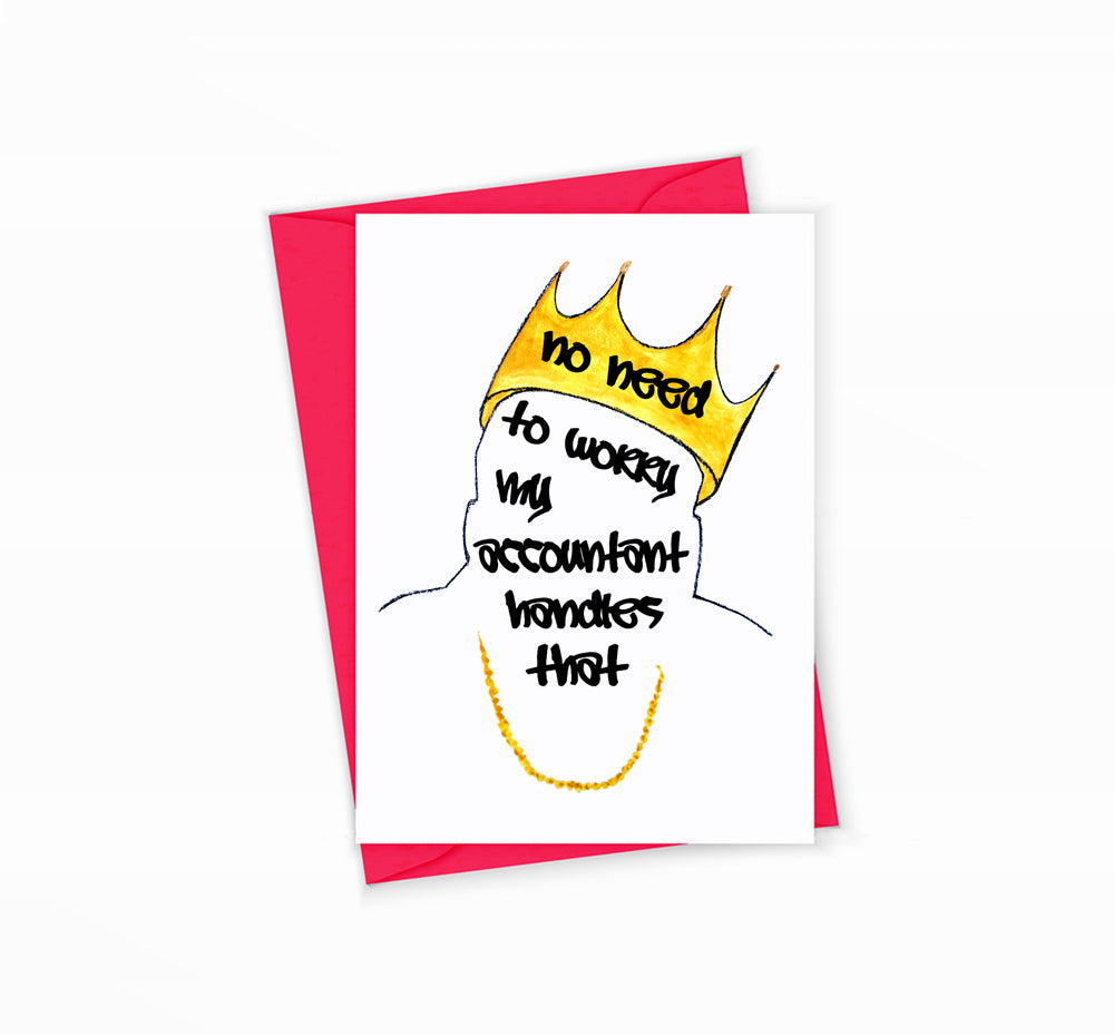Biggie Accountant Greeting Card