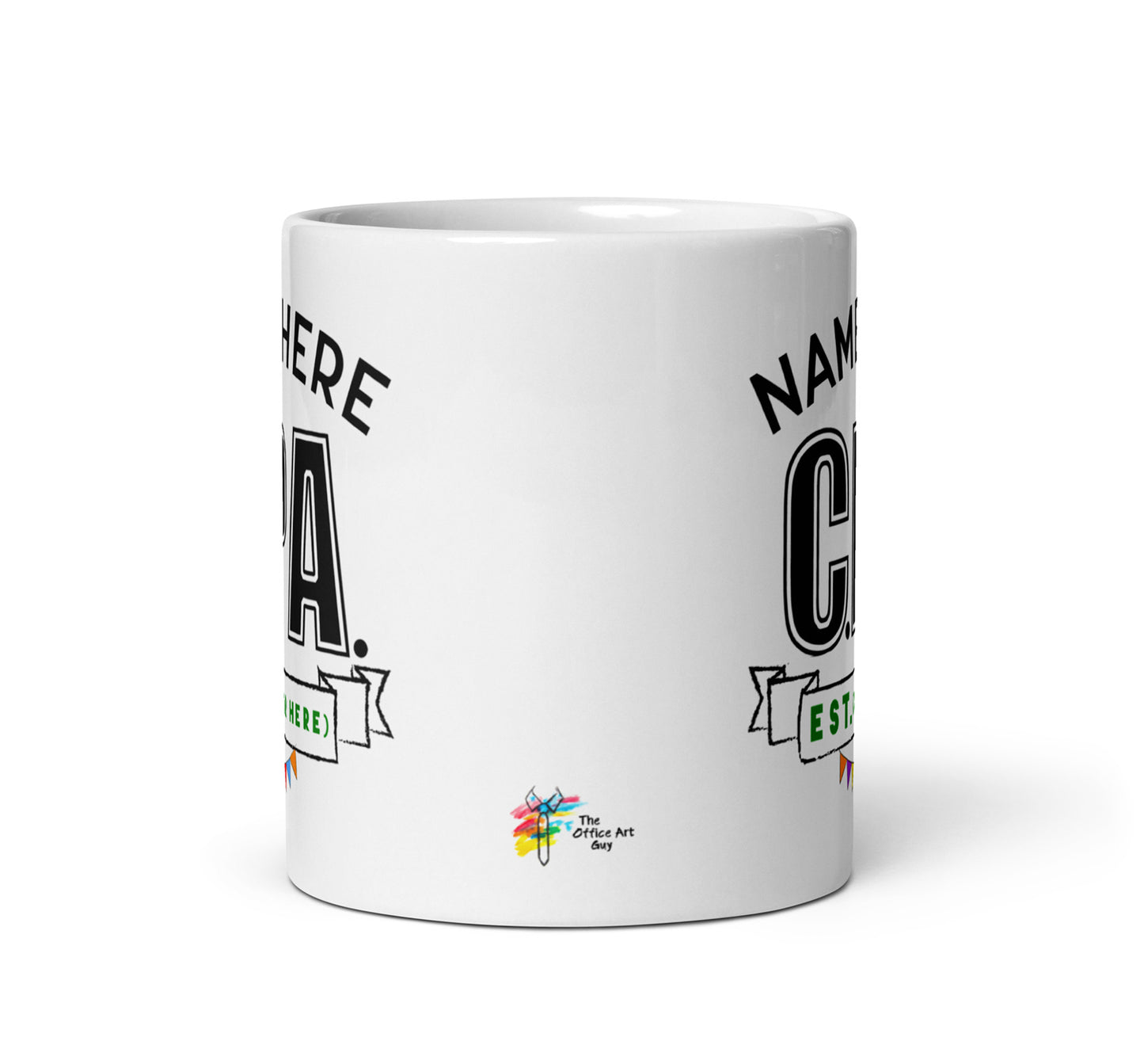 CPA Gift for Passing CPA Exams, Personalized Mug with Name and Year