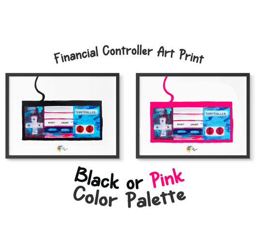 Financial Controller Nintendo Art Prints by The Office Art Guy