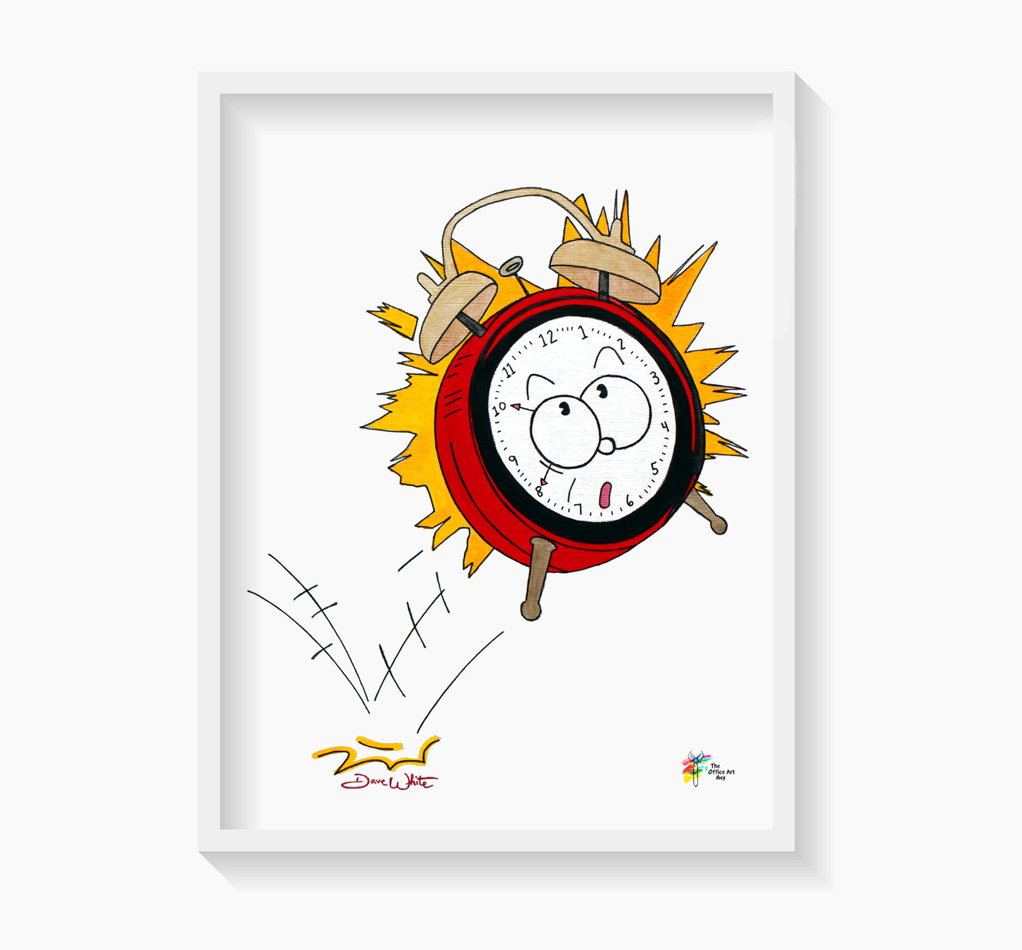 Tax Wall Art Print 1040 Alarm Clock by The Office Art Guy