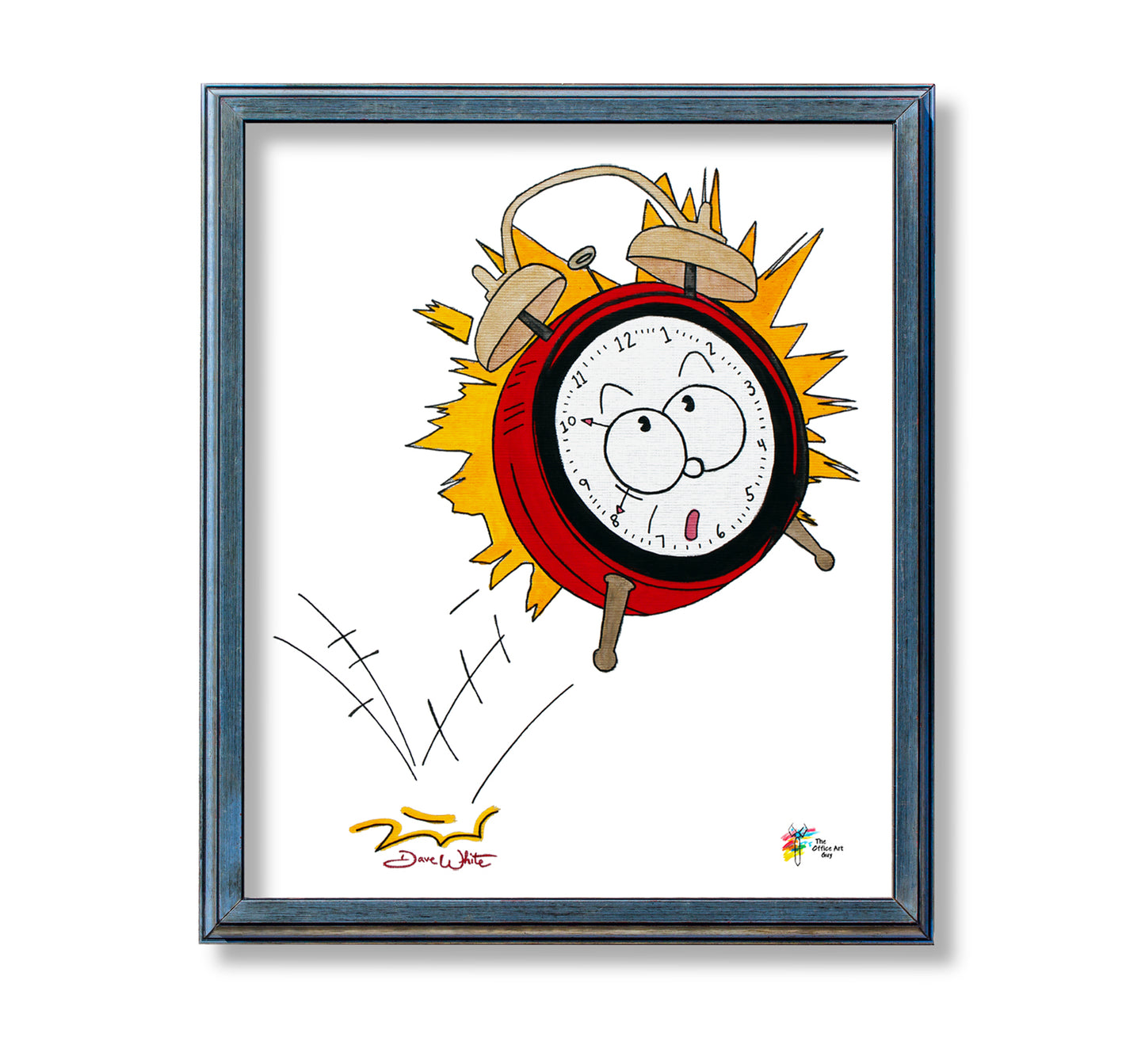 Tax Accounting Art Print 1040 Alarm Clock by The Office Art Guy