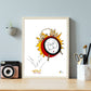 Tax Season Art Print 1040 Alarm Clock by The Office Art Guy