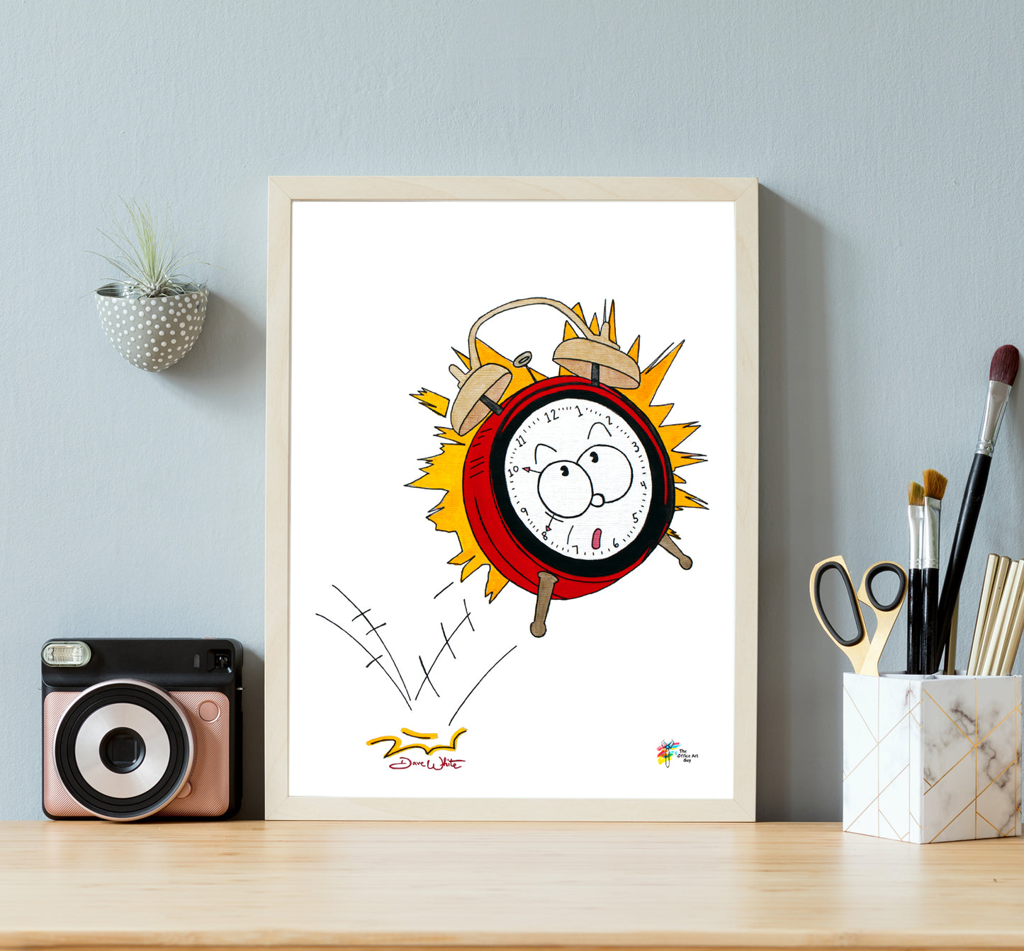 Tax Season Art Print 1040 Alarm Clock by The Office Art Guy