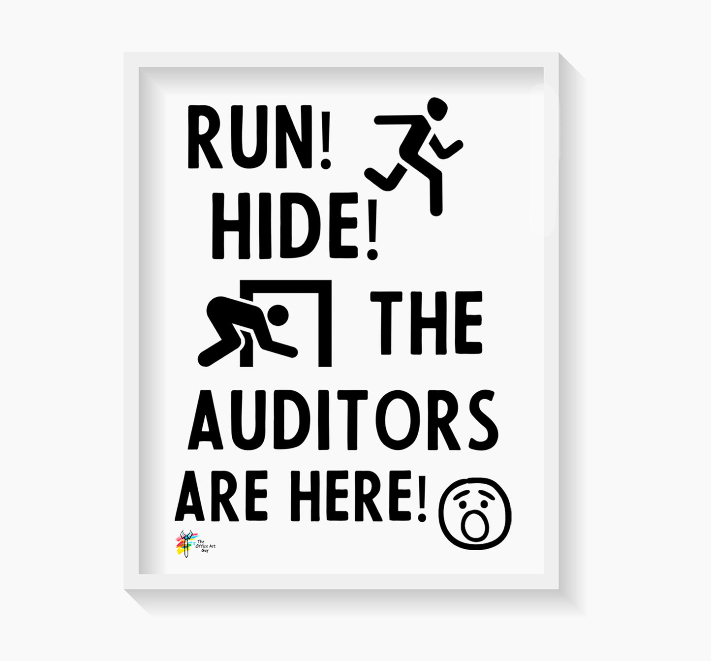 Funny Accountant Art Print for Auditors by The Office Art Guy