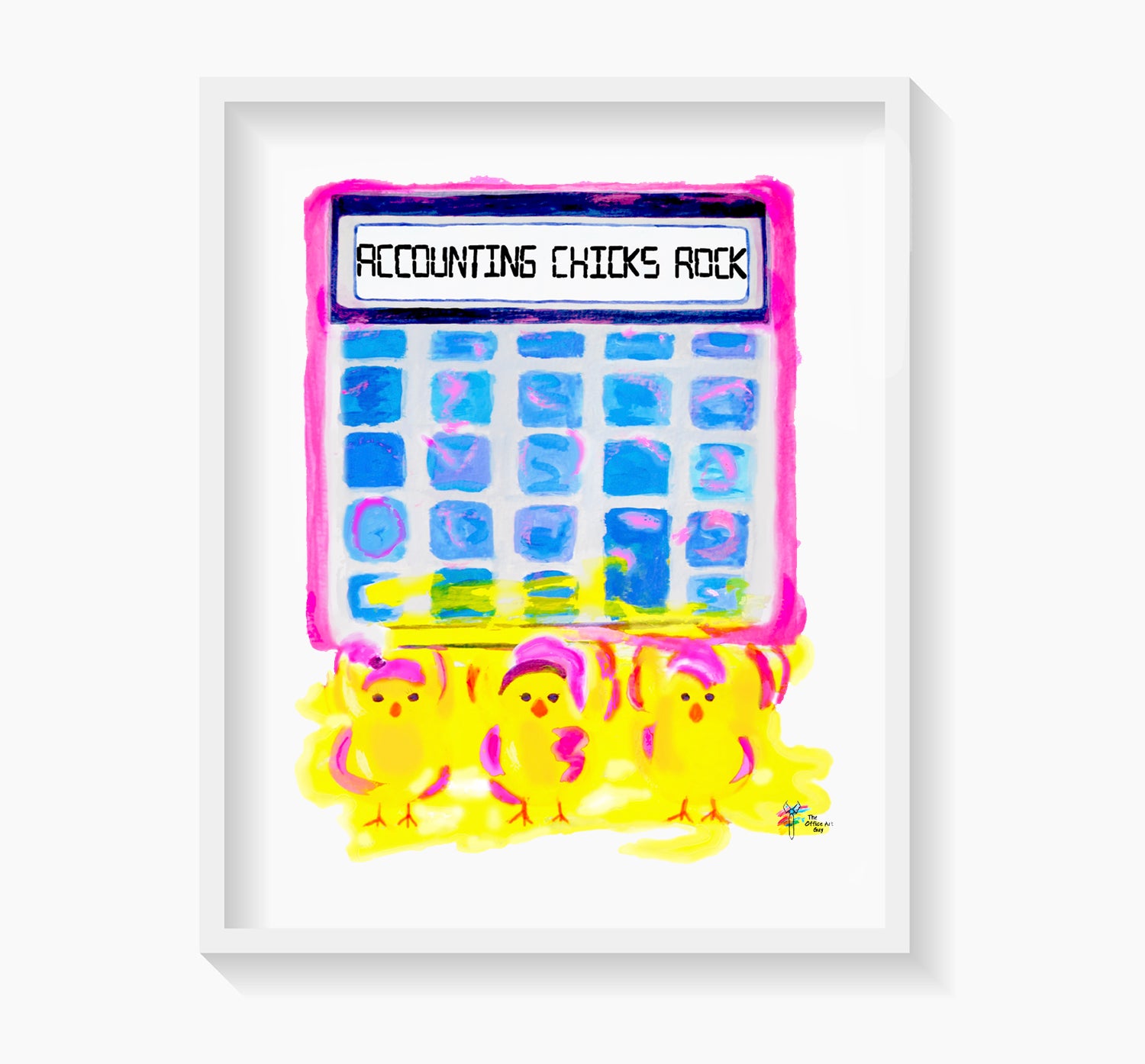 Accounting Chicks Rock Accountant Art Print - The Office Art Guy
