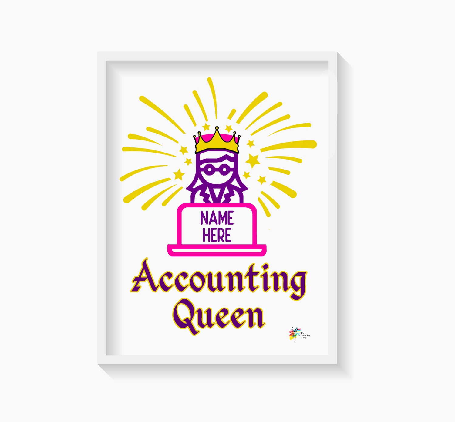 Accounting Queen Art Print for Accountants