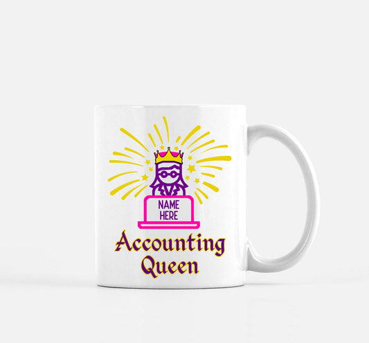 Accounting Queen Mug for Accountants Personalized Gift