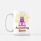 Accounting Queen Mug, Personalized Accountant Gift