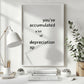 Funny Accountant Art Accumulated Appreciation