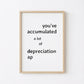 Funny Accountant Wall Art Accumulated Appreciation