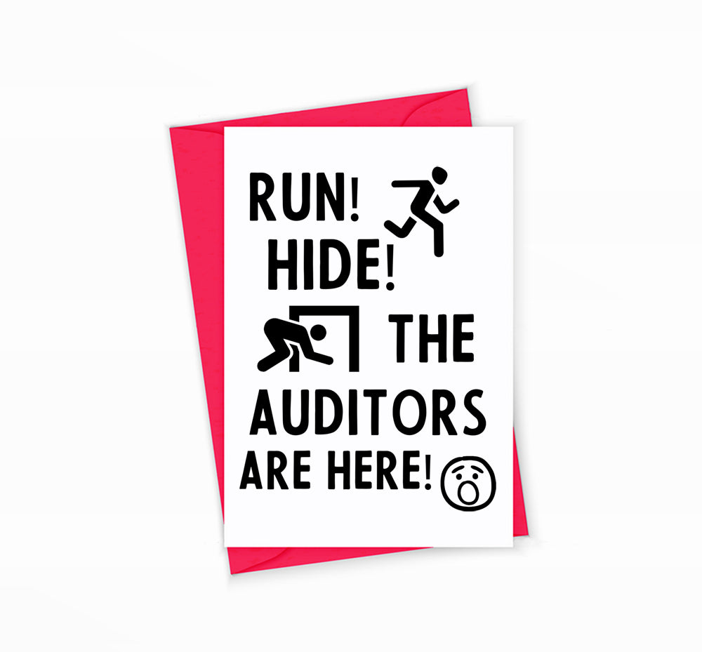 Accountant Greeting Card for Auditors by The Office Art Guy