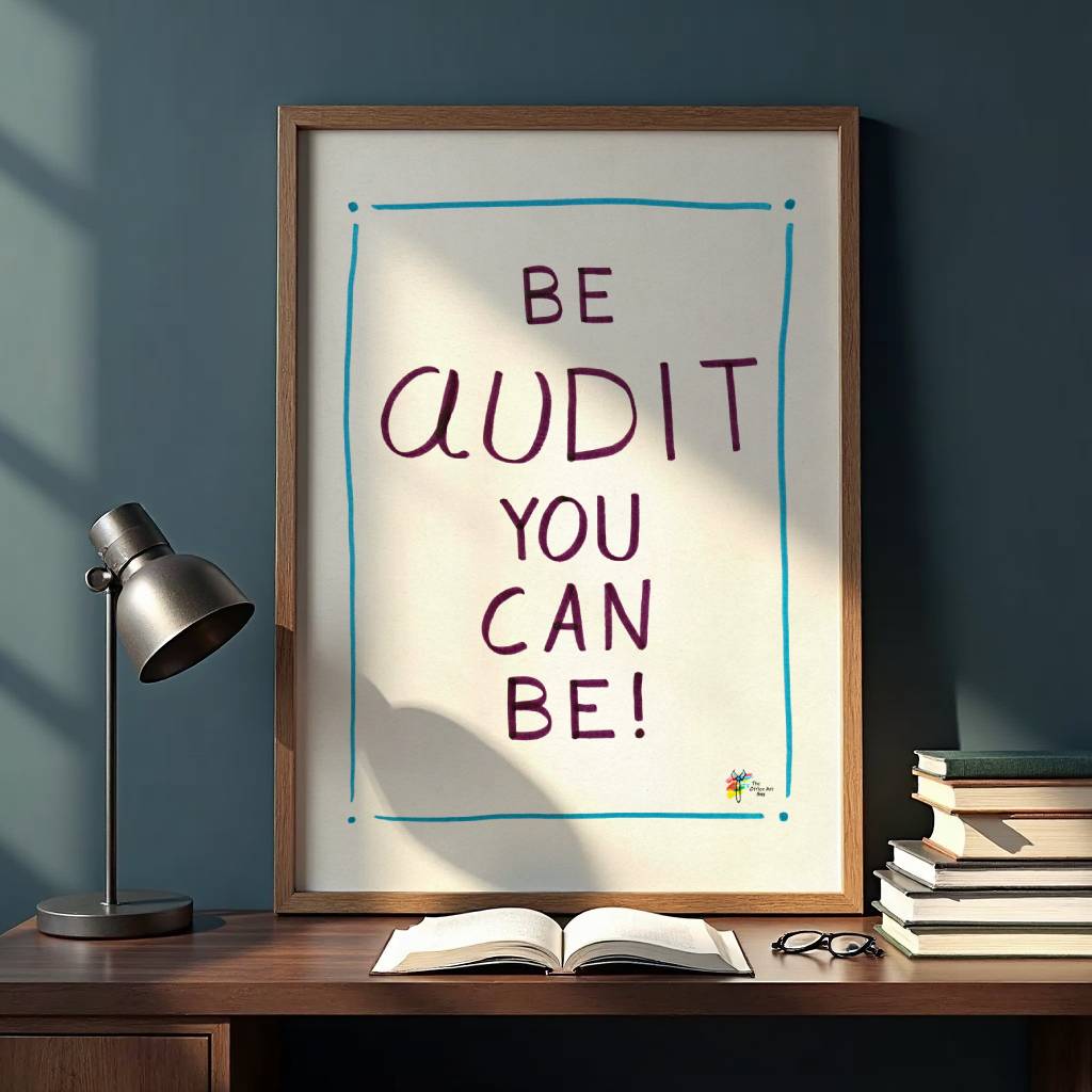 Be Audit You Can Be Printable Accountant Office Decor