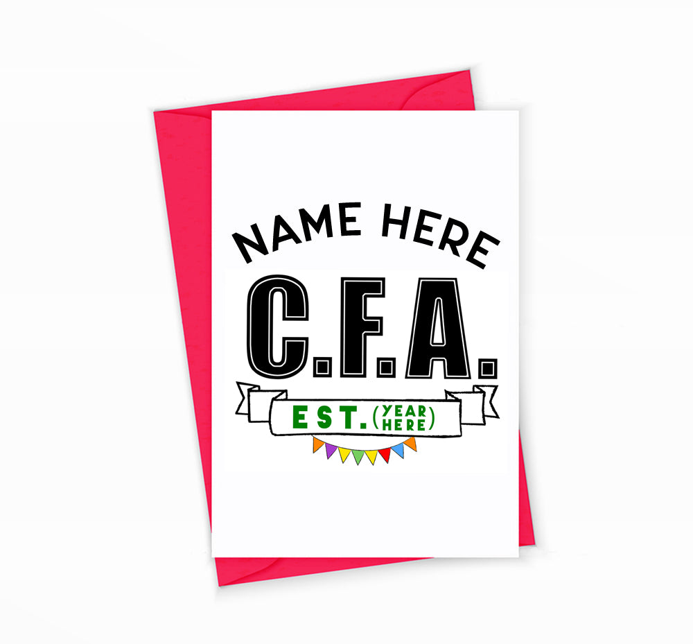 Chartered Financial Analyst Greeting Card Gift