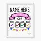 CPA Exams Personalized Art Print Gift for Passing CPA Exams