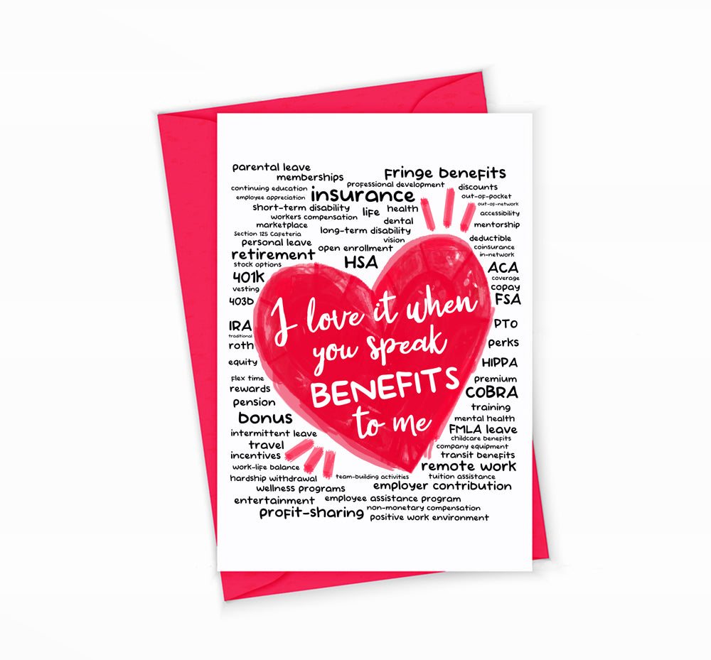 Human Resources Benefits Greeting Card