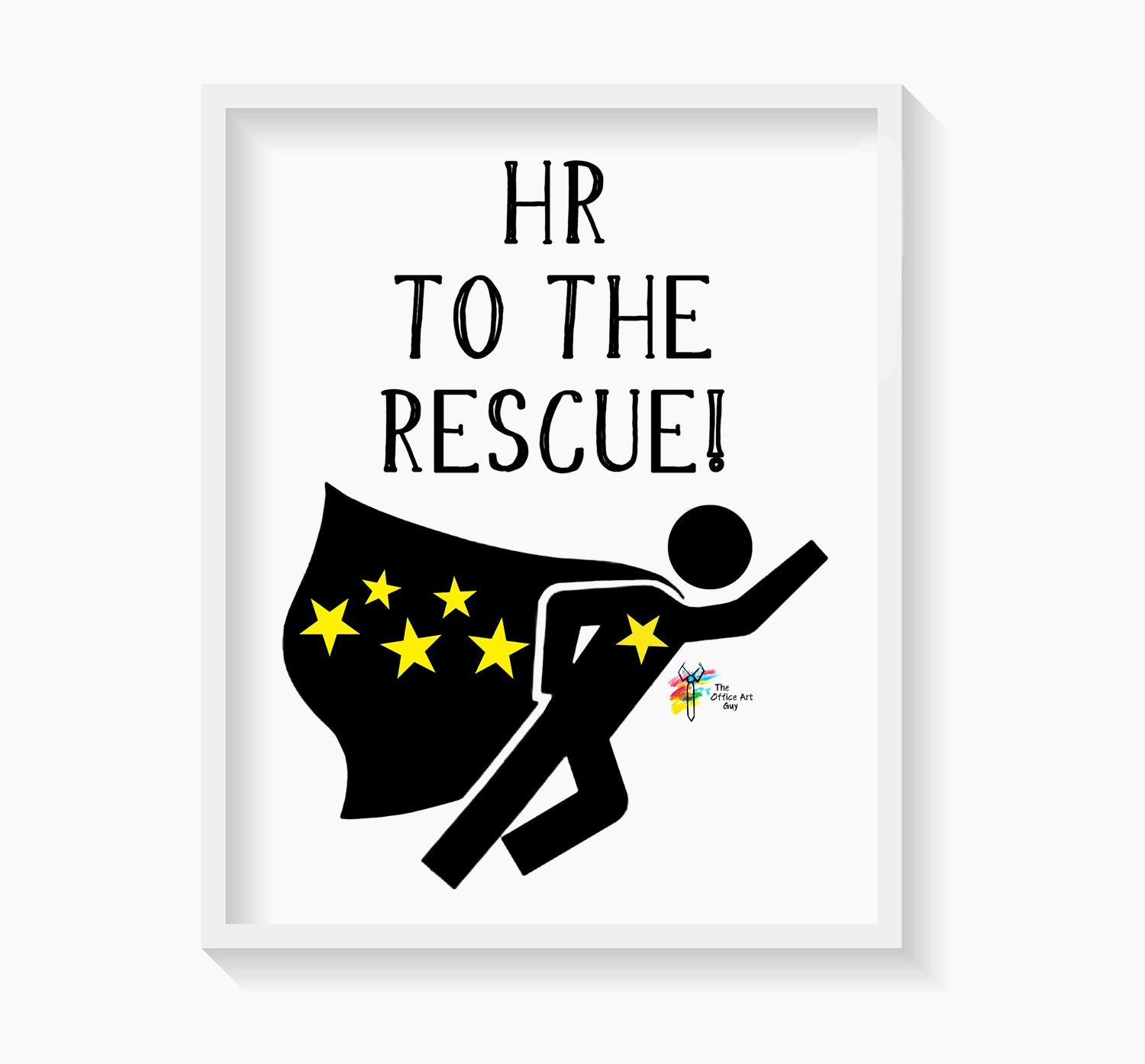 HR Art Print for Human Resources Office Decor by The Office Art Guy