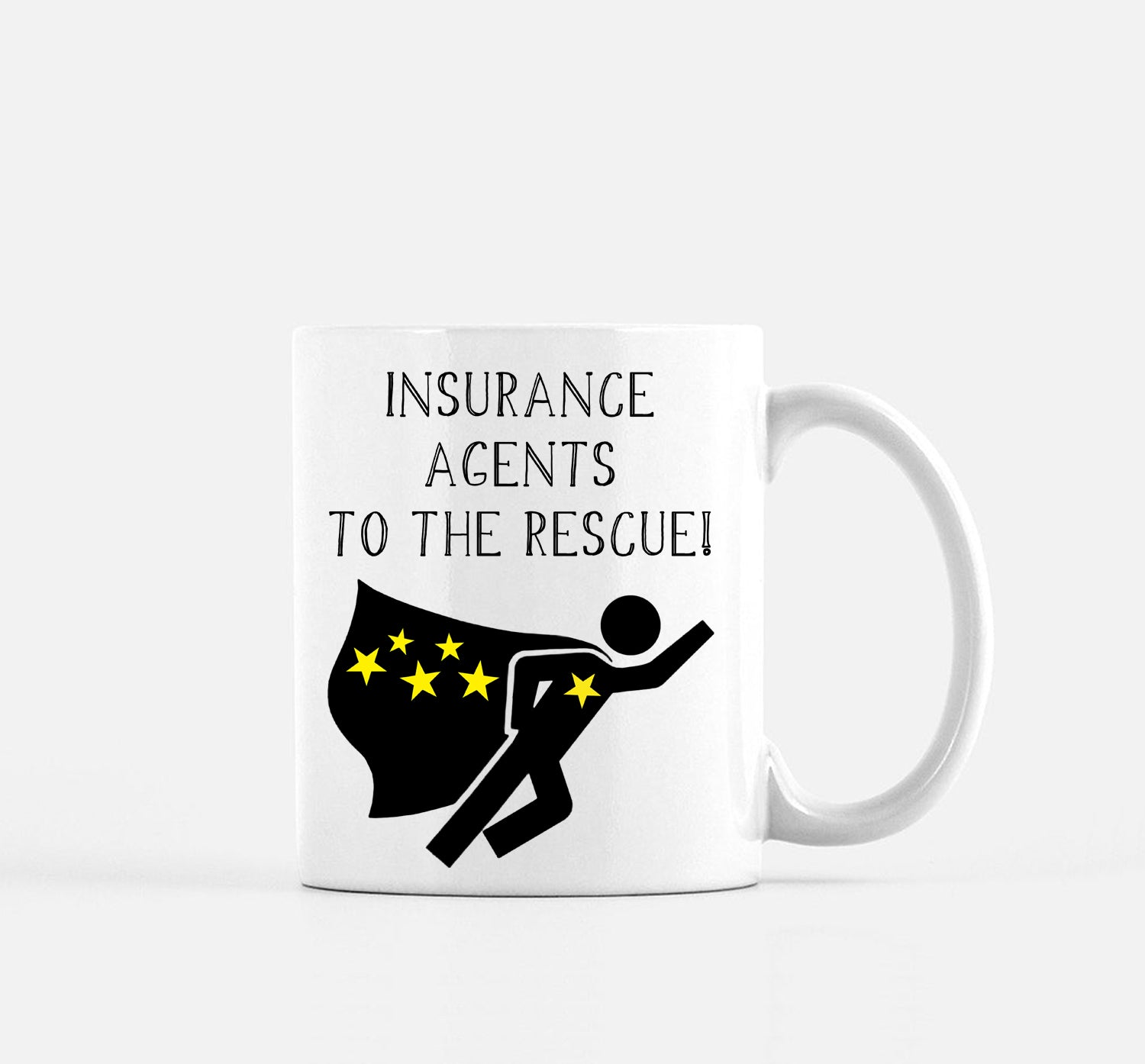 Insurance Agent Mug Gift Superhero by The Office Art Guy