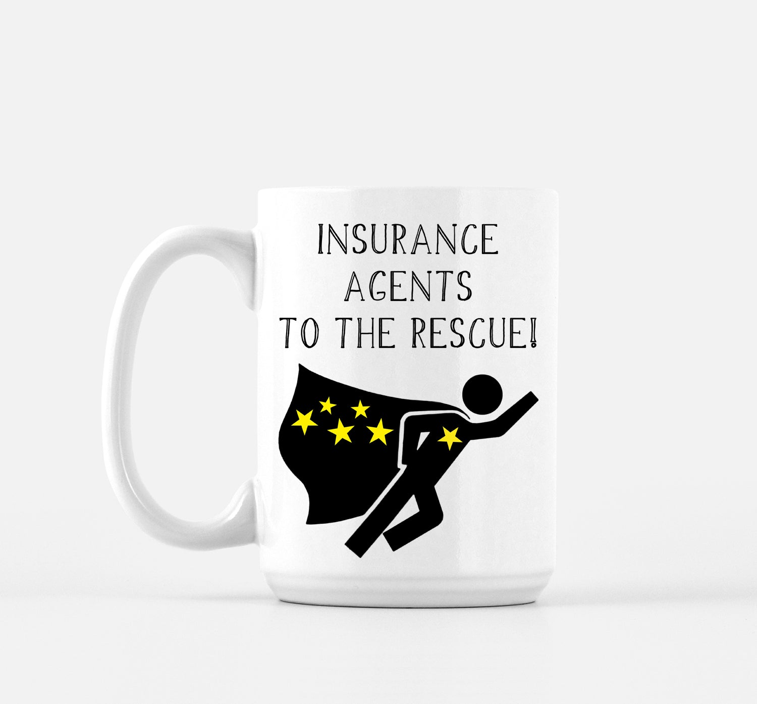 Insurance Superhero Mug Gift by The Office Art Guy