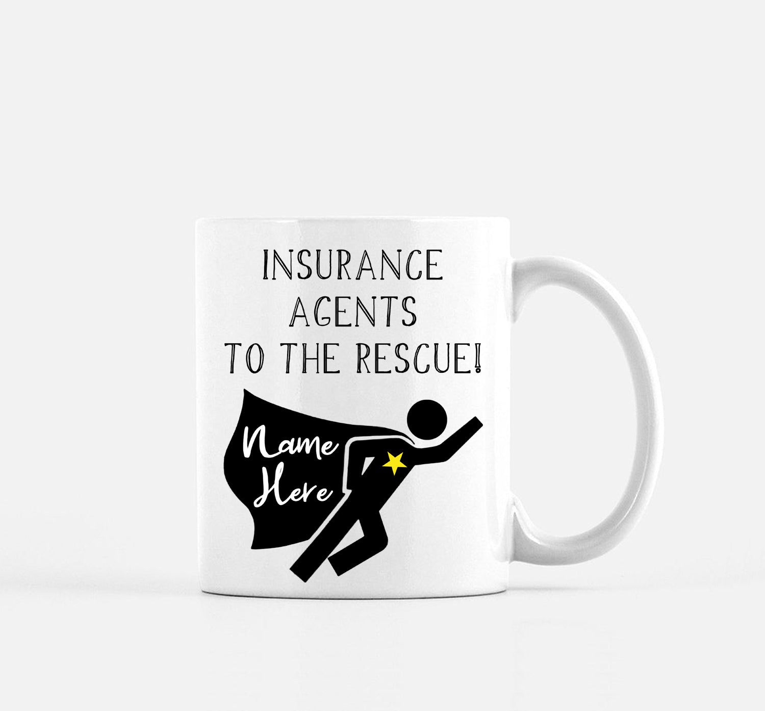 Insurance Agents Mug Personalized Gift by The Office Art Guy