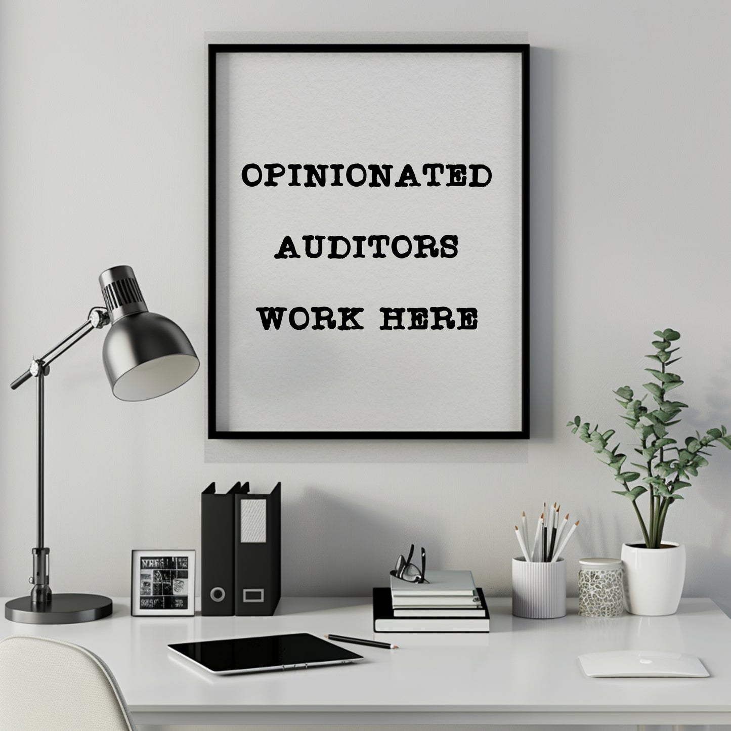 Printable Auditor Poster Humor