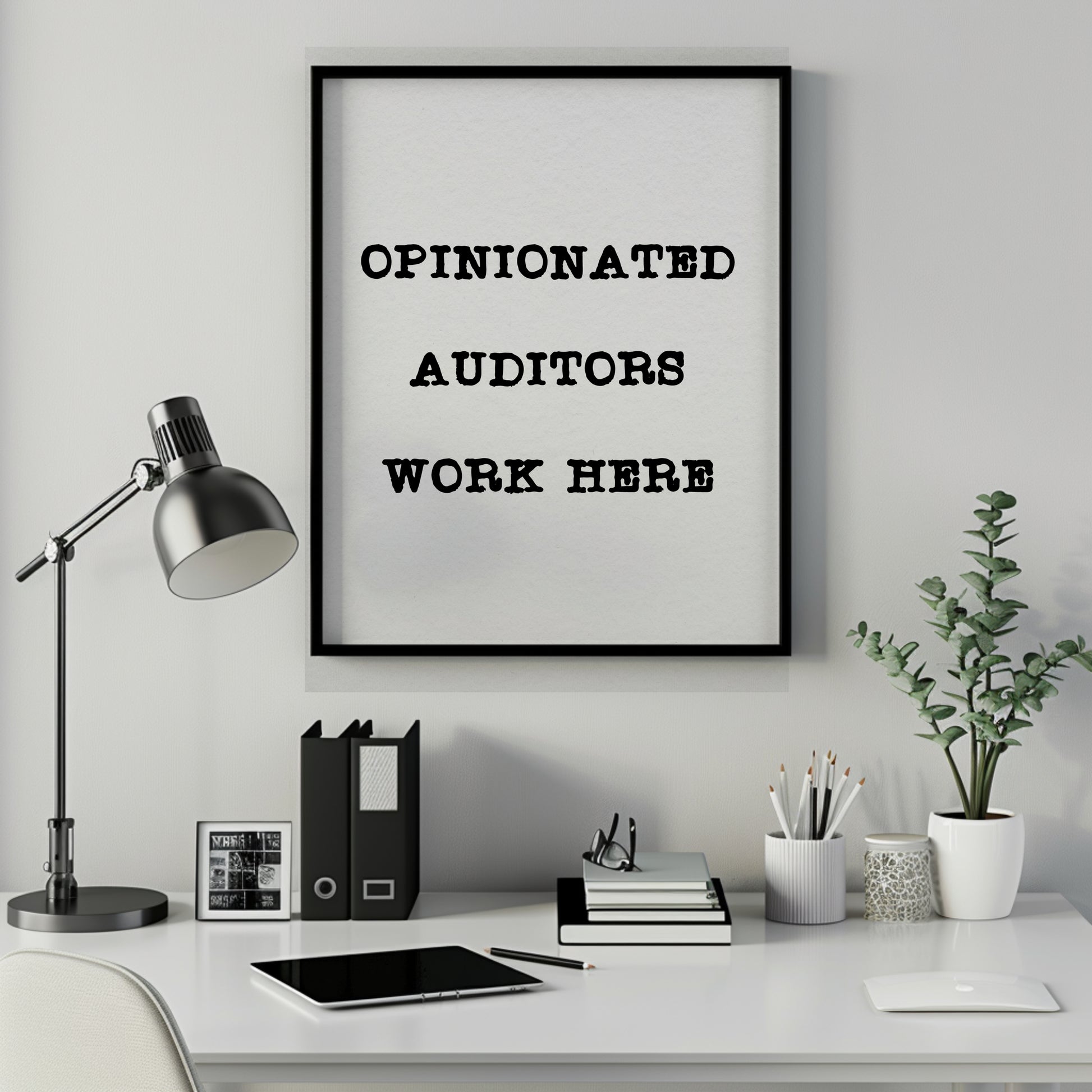 Printable Auditor Poster Humor