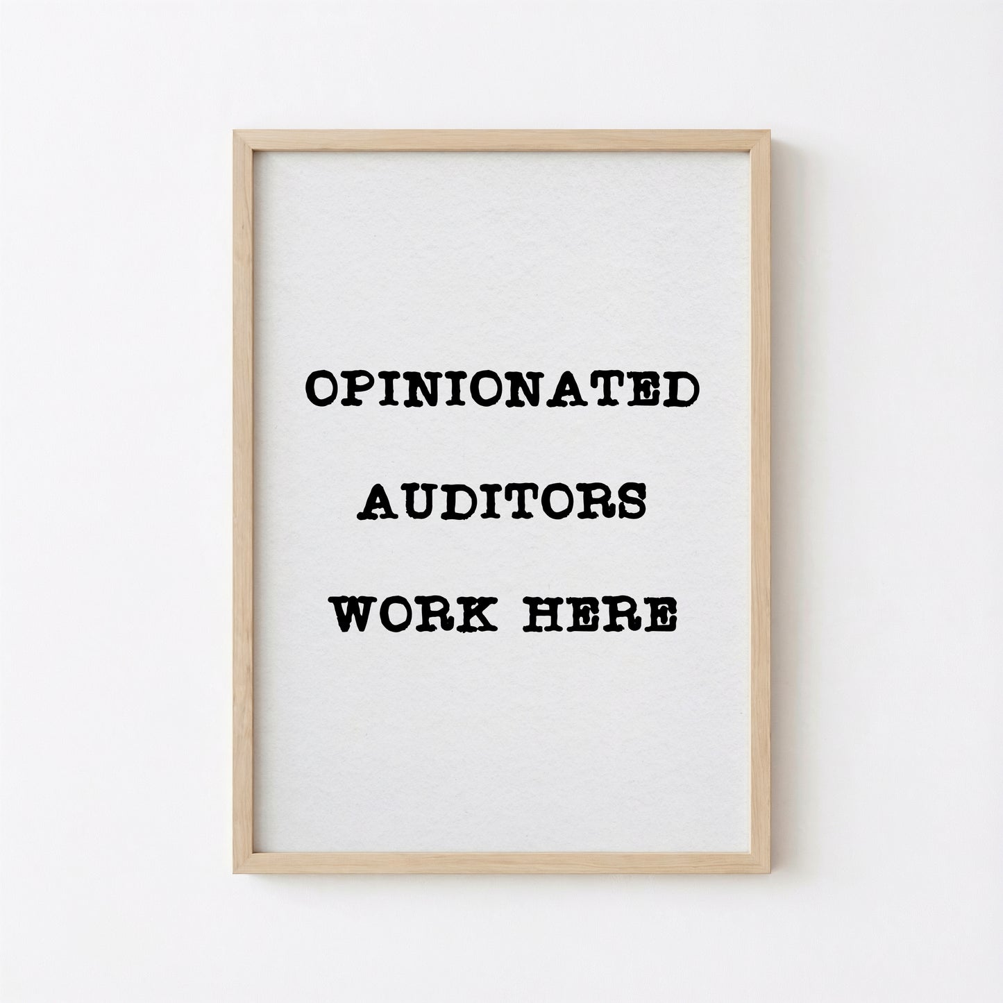 Audit Poster Printable Auditor Joke