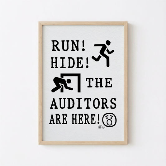 Auditor Poster Printable Accountant Wall Art