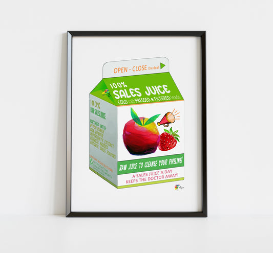 Sales Juice Office Art Print