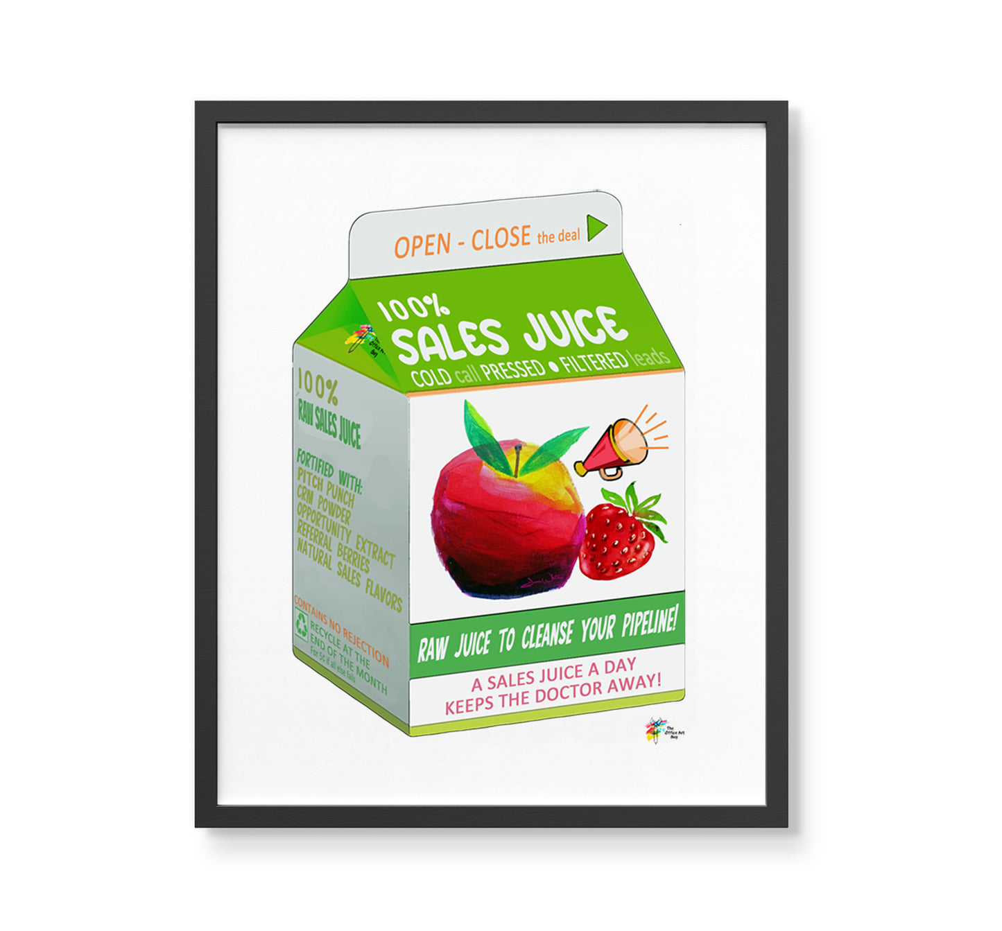 Sales Juice Wall Art Print for Office Decor