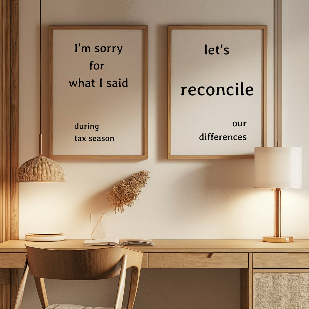 Tax Accountant Wall Art Office Decor Printable