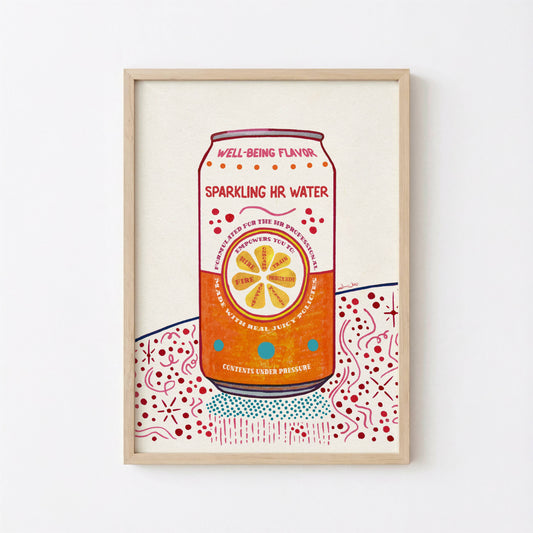 Human Resources Printable Art - Sparkling HR Water
