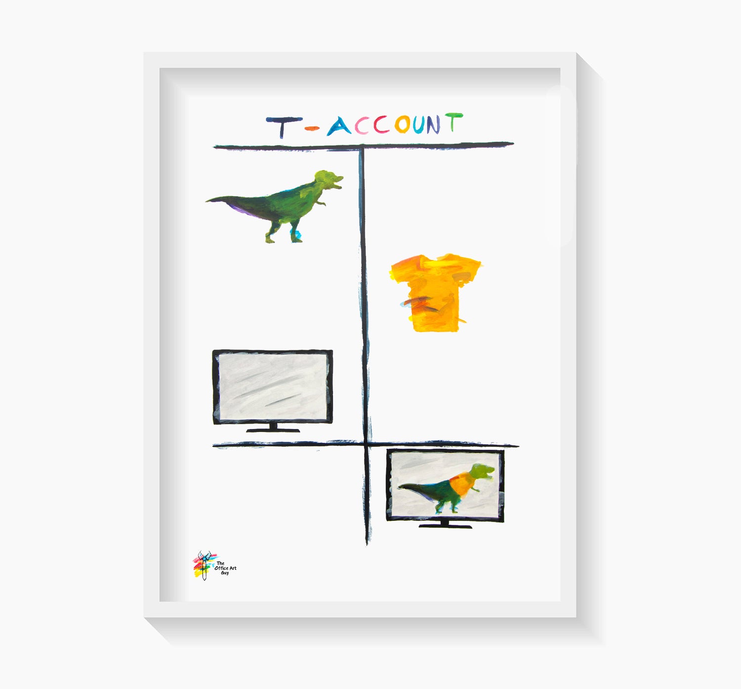 Accountant Wall Art T Rex T Account