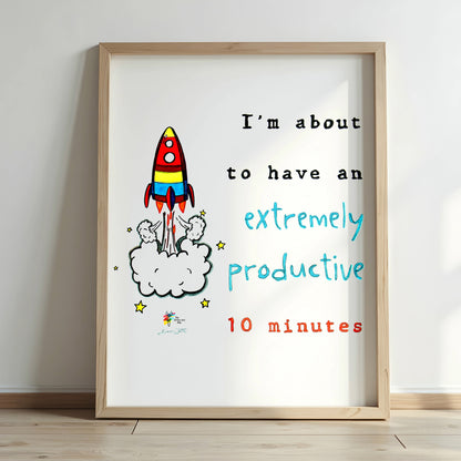 Funny Motivational Office Art Print