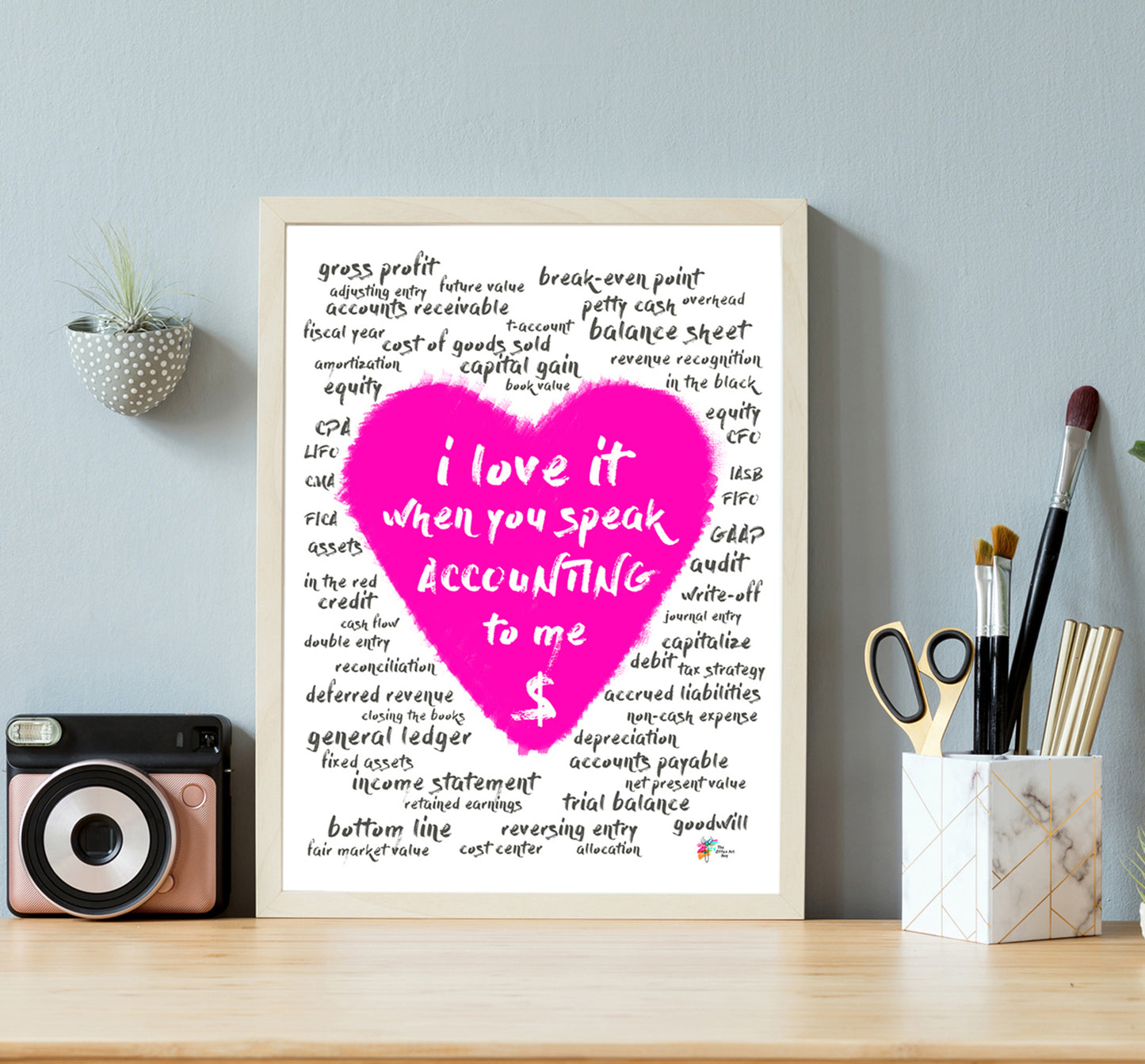 Accountant Art Print - I Love It When You Speak Accounting To Me