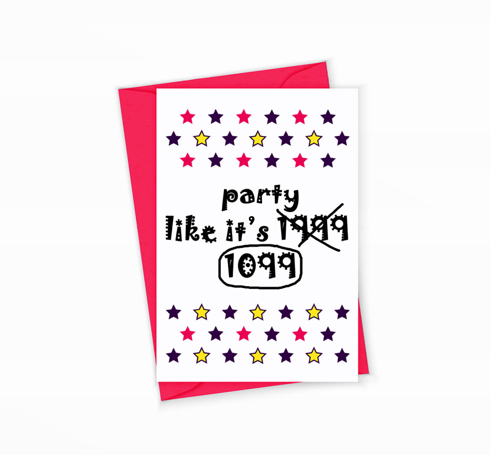 Tax Greeting Card for Accountants Party Like It's 1099