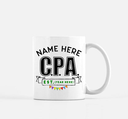 CPA Mug Personalized Gift for Passing CPA Exams 11oz